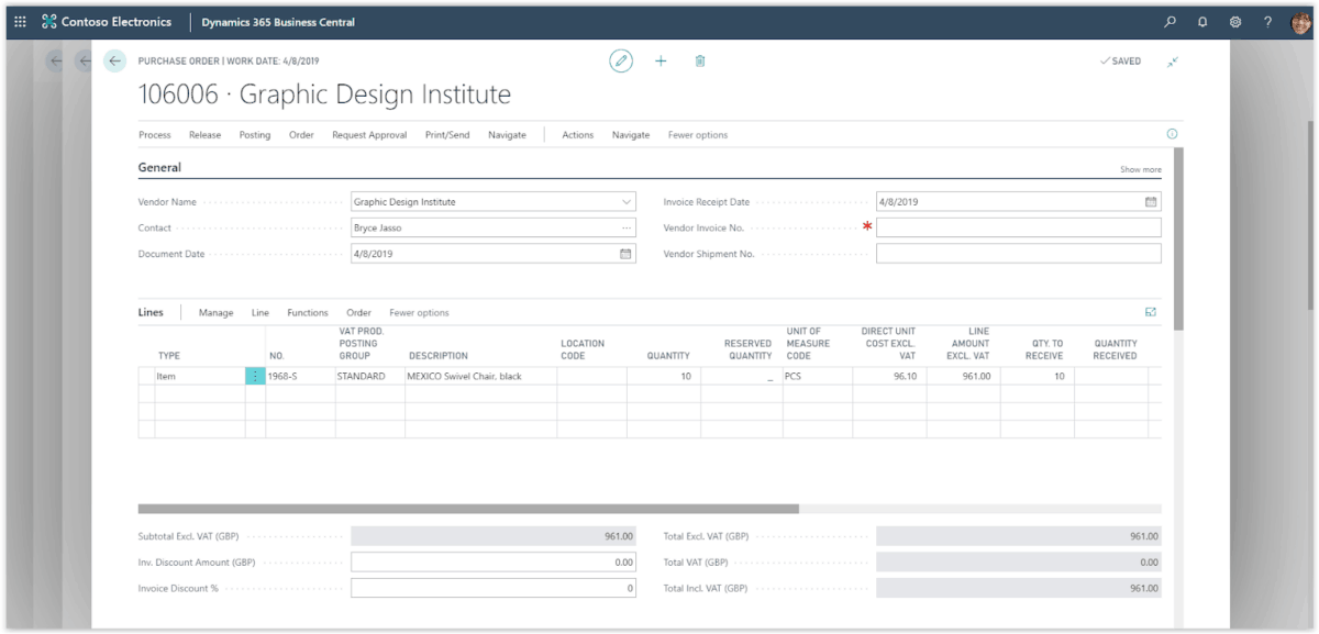 Linking Purchase Orders to Sales Order Business Central - d365experts